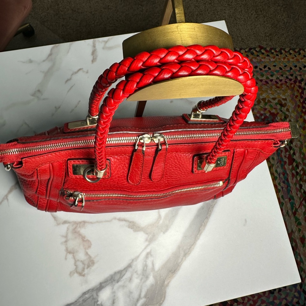 SOLD ❌ Gucci Red Leather 2 Way Bag - Picture 10 of 15